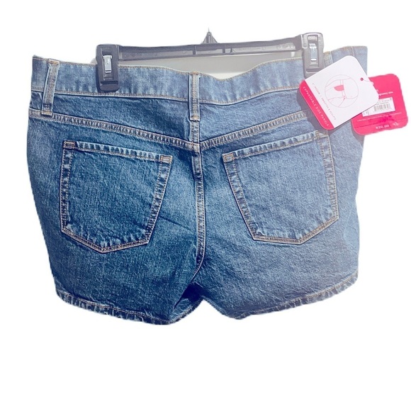 Under Belly Maternity Jean Shorts - Isabel Maternity by Ingrid & Isabel Dark M - Picture 11 of 12